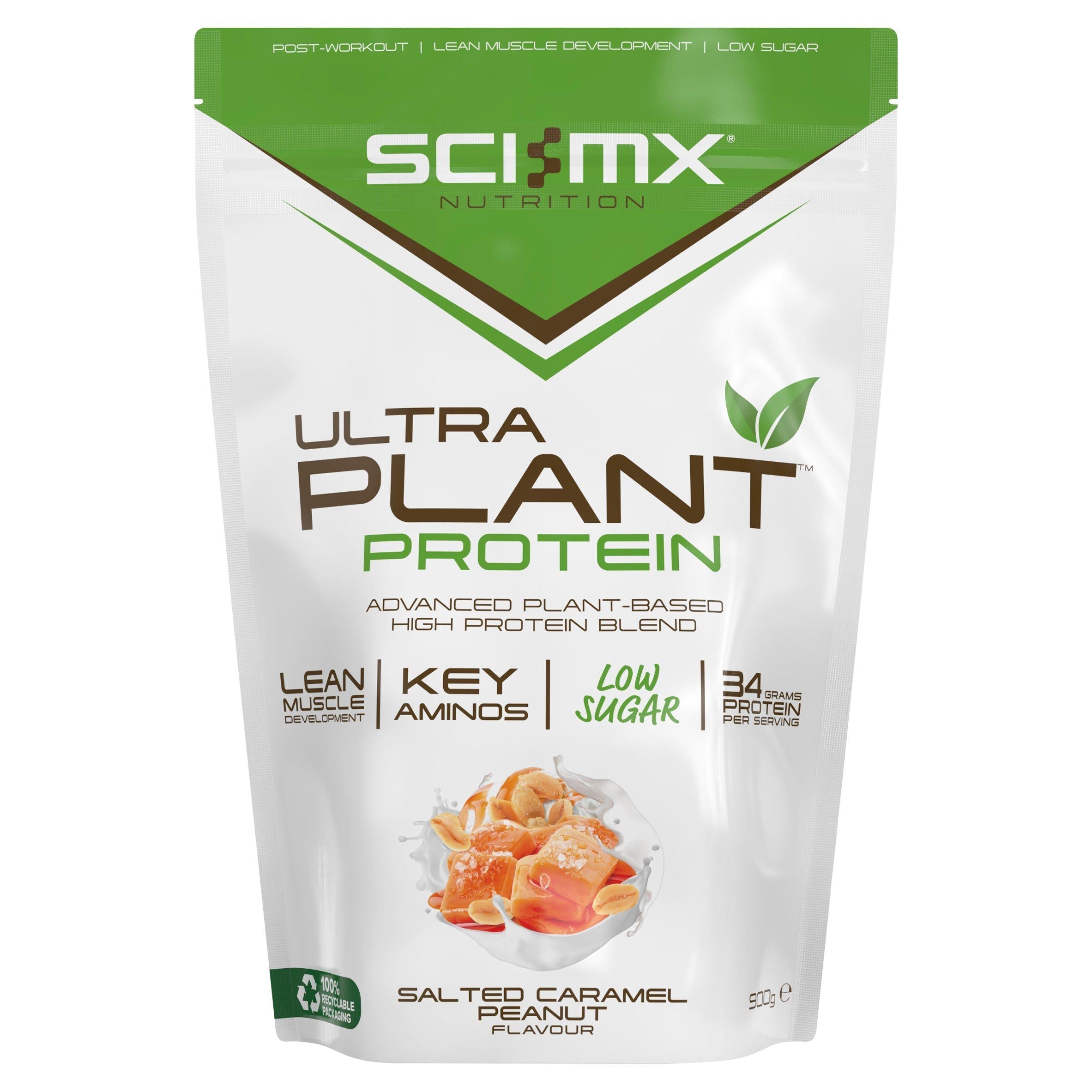 Sci-MX Total Plant - 450g / Salted Caramel Peanut - Vegan Protein Powder