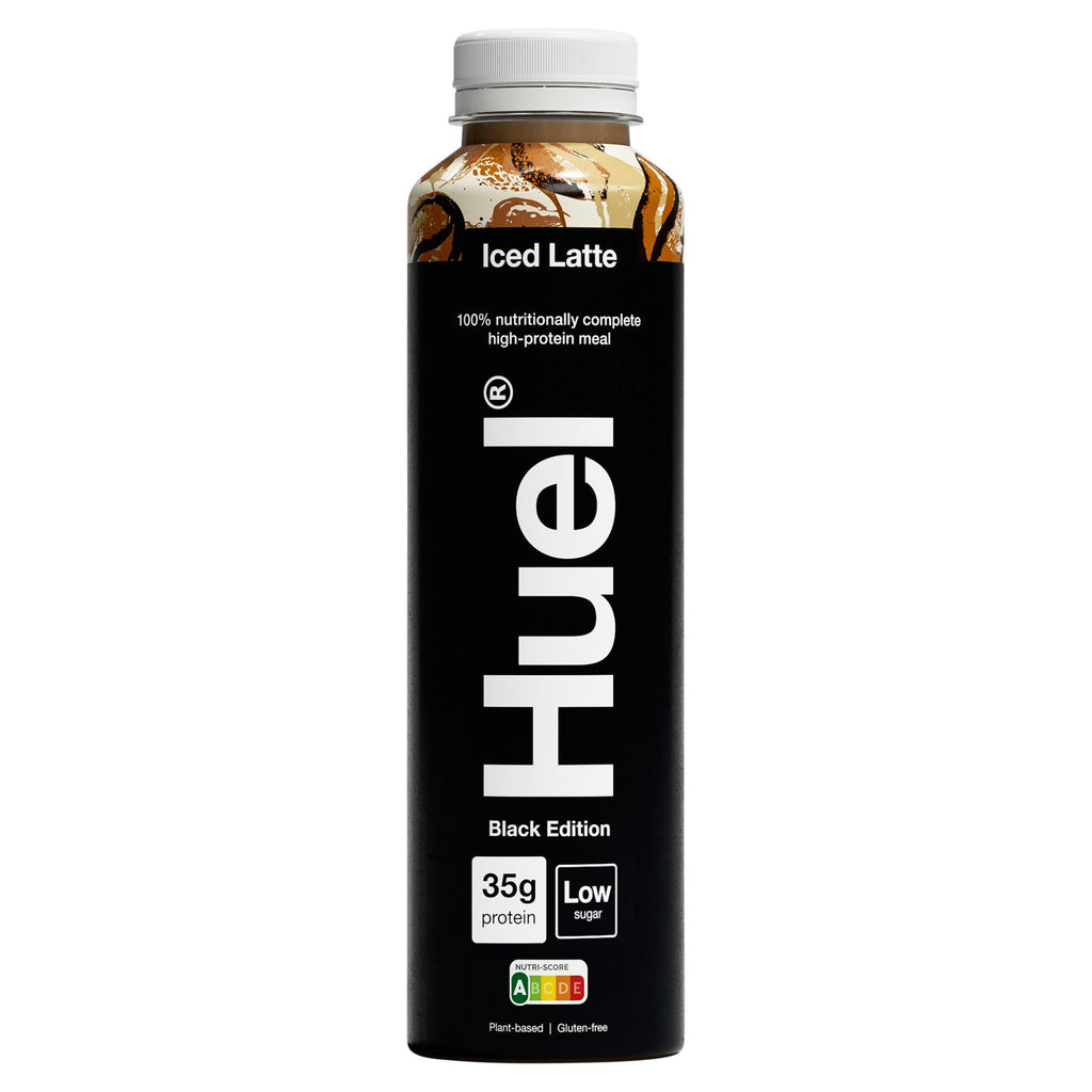 HUEL Ready-to Drink Black Edition - 8x500ml / Iced Latte - Vegan Protein Ready-to-Drinks