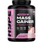 HYPE Mass Gainer - 3kg / Strawberry - Weight Gainer Powder