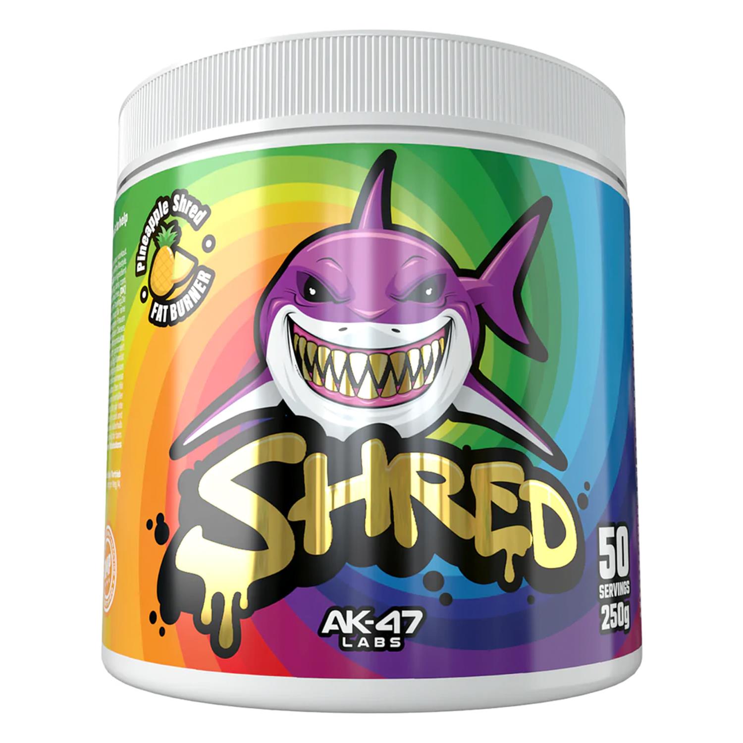 AK-47 Labs Shred Fatburner - 250g / Pineapple - Weight Loss Support Powder