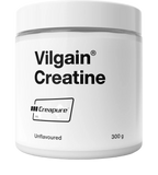 White Vilgain Creatine Creapure container with unflavored creatine powder 300g