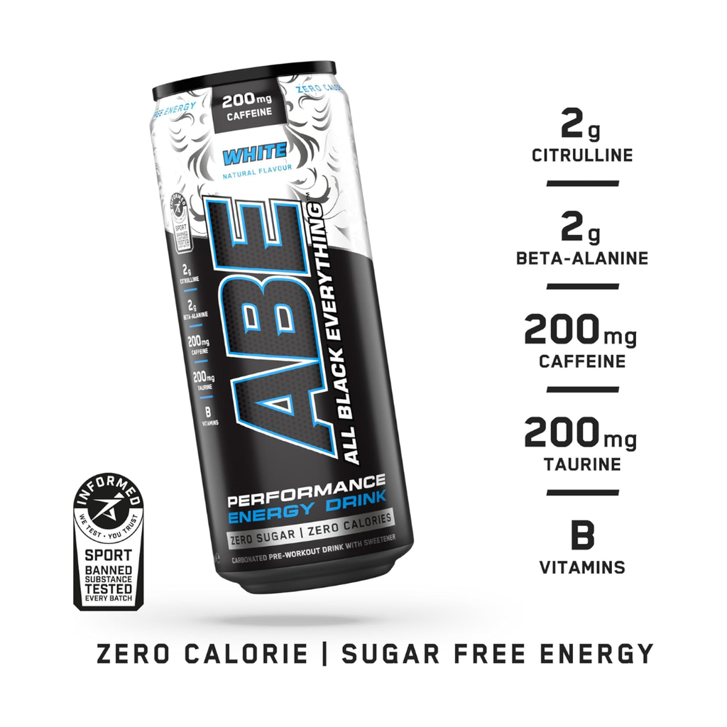 Applied Nutrition ABE (All Black Everything) Carbonated Can 12x330ml