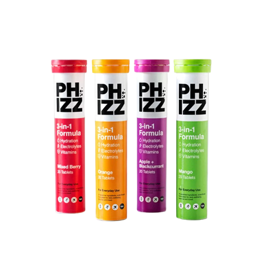 Phizz 3-in-1 Multivitamin & Rehydration Electrolyte Effervescent - MyGymSupplements