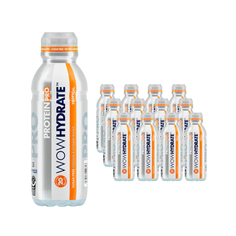 Wow Hydrate Protein Pro - 12x500ml / Tropical - Hydration Ready-To-Drinks