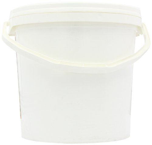 White plastic bucket with lid and handle for NutriSport Weight Gain and gain mass catalyst