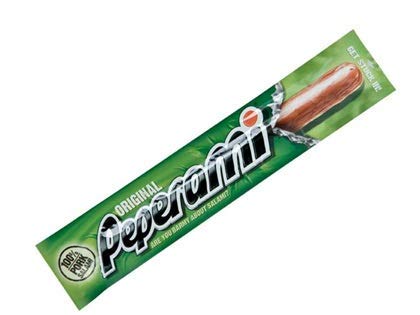 Packaged Peperami Salami stick perfect for snacking on the go