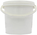 White plastic bucket with lid and handle for NutriSport Weight Gain and gain mass catalyst