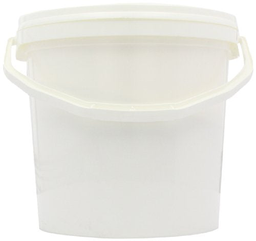 White plastic bucket with lid and handle for NutriSport Weight Gain and gain mass catalyst