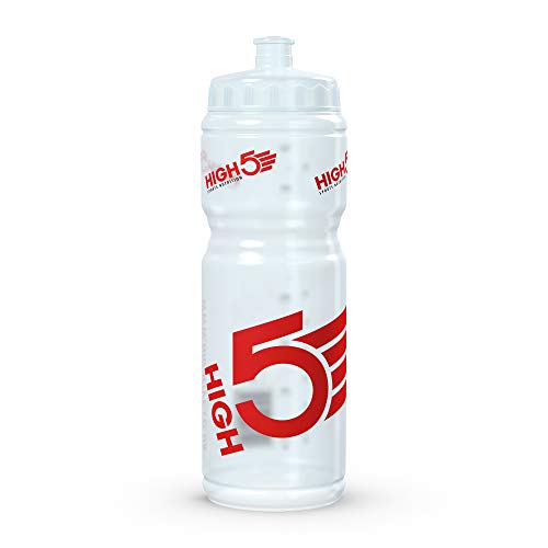 White BPA-free plastic HIGH5 Drinks Bottle with easy pouring spout and 750ml capacity