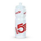 White high5 drinks bottle with red branding, BPA-free plastic 750ml easy pouring water bottle