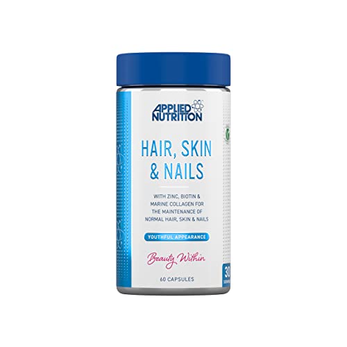 Applied Nutrition Hair Skin & Nails - 60 Caps - Hair Skin & Nails Support Capsules