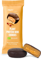 Vilgain Organic Plant Protein Mini Cookies 20x50g - 20x55g / Salted Caramel Peanut - Plant Protein Cookies