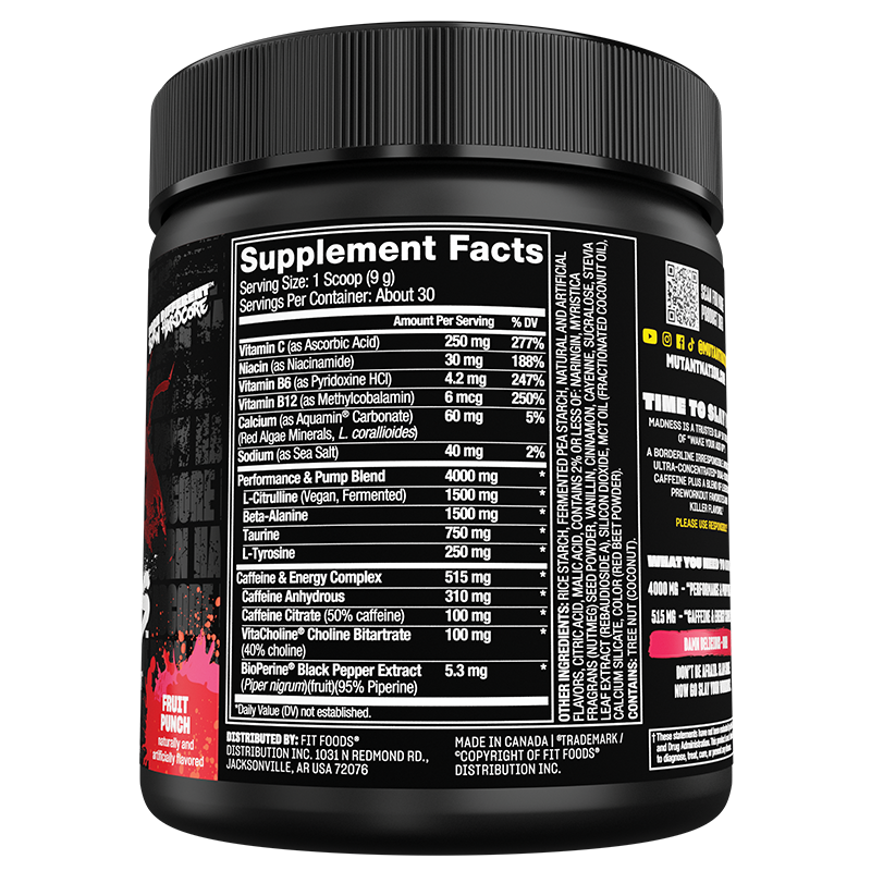 Mutant Madness - Pre-Workout Powder
