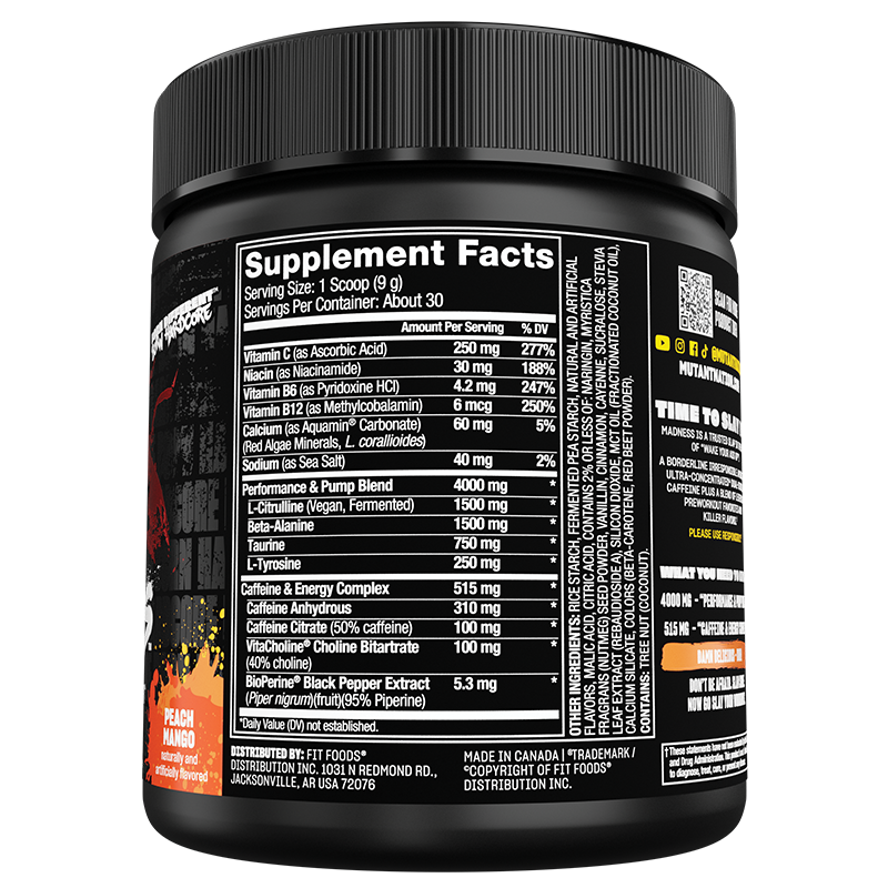 Mutant Madness - Pre-Workout Powder