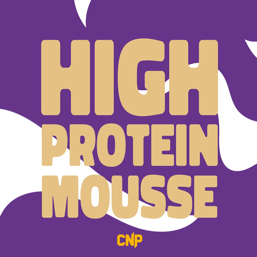 CNP Professional Dessert high protein mousse label with guilt-free treat and digestive enzymes