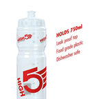 White High5 Drinks Bottle 750ml BPA-free plastic easy pouring water bottle with leak-proof top
