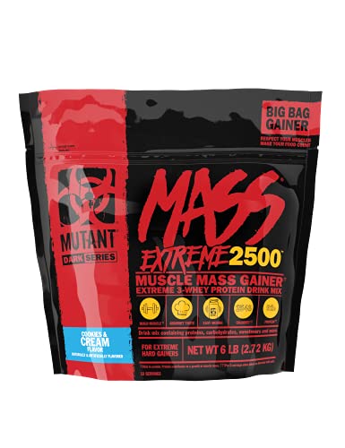 Mutant Mass Extreme 2500 - 2.72kg / Cookies & Cream - Weight Gainer Powder
