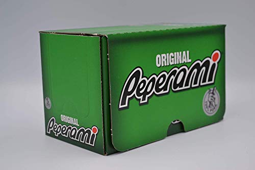 Green Peperami Salami cardboard box of tasty snack bites for on-the-go fun