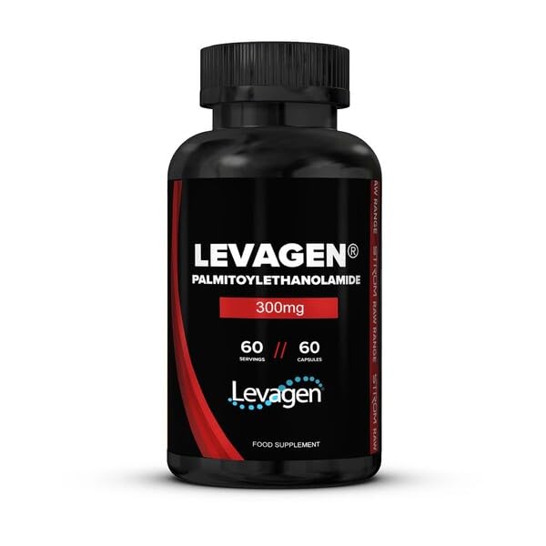 Black Strom Sports Levagen bottle with 300mg fatty acid amide capsules for endocannabinoid wellness