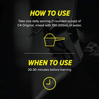 Instructions for using Cellucor C4 Original with Carnosyn Beta Alanine for advanced energy