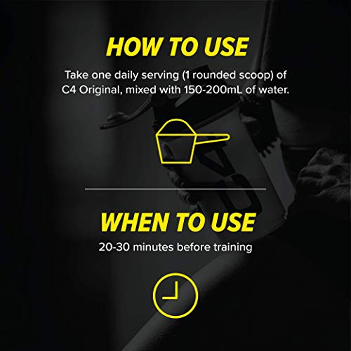 Instructions for using Cellucor C4 Original with Carnosyn Beta Alanine for advanced energy