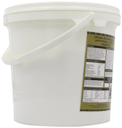 White plastic NutriSport Protein + Carbs bucket for post exercise muscle recovery and glycogen boost