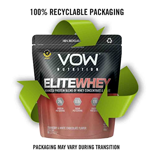 VOW Nutrition Elite Whey - 900g / Strawberry & White Chocolate - Whey Protein Powder