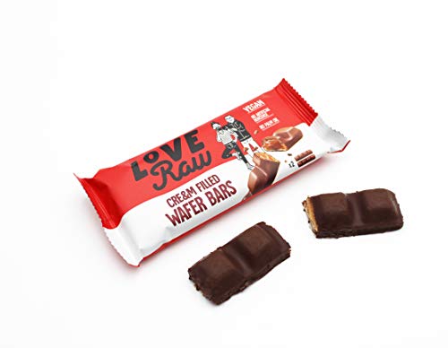 LoveRaw Vegan Cream Filled Wafer Bar - Vegan Protein Bars