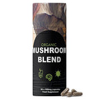 Feel Supreme Mushroom Blend - 60 Veg Caps - Mushroom Powder