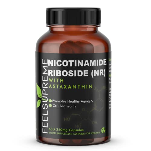 Feel Supreme NAD + Booster NR with Astaxanthin - 60 Veg Caps - Cognitive Support Capsules