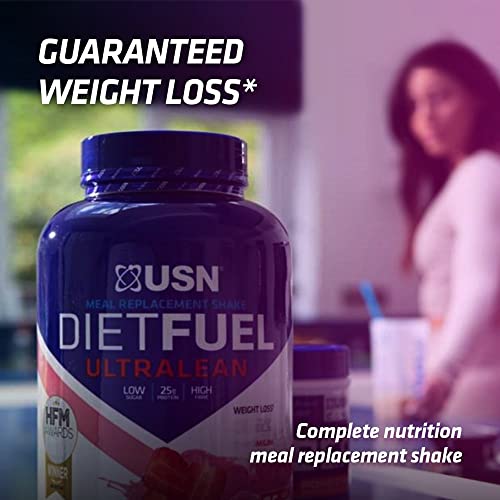 USN Diet Fuel Vegan container in purple and white for meal replacement shake