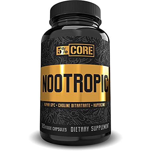 Rich Piana 5% Nutrition Nootropic - 120 Caps - Cognitive Support Capsules