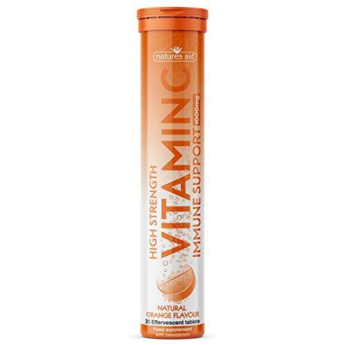 Natures Aid Vitamin C 1000mg Effervescent - 20 Tabs - Vitamin C Capsules