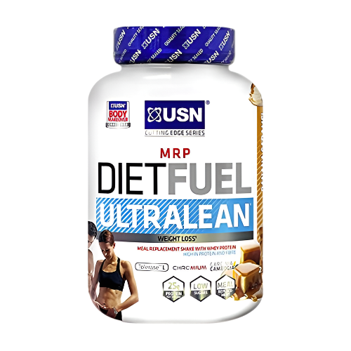White USN Diet Fuel Ultralean meal replacement shake for high protein calorie control