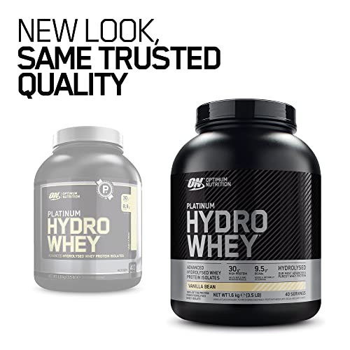 Optimum Nutrition Platinum Hydro Whey - Protein Blend Powder (Whey Protein Concentrate Whey Protein Isolate Calcium