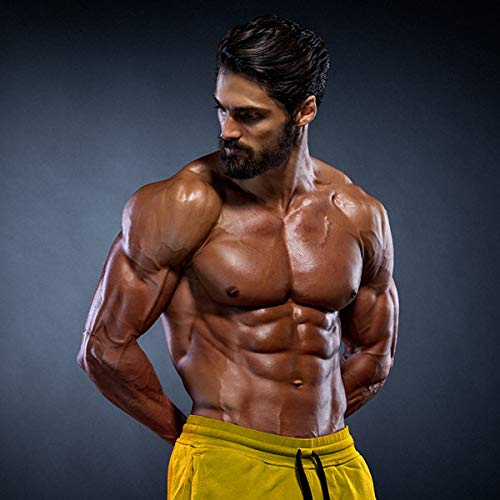 Male bodybuilder with muscular physique showcasing CNP Cyclic Dextrin for energy drinks