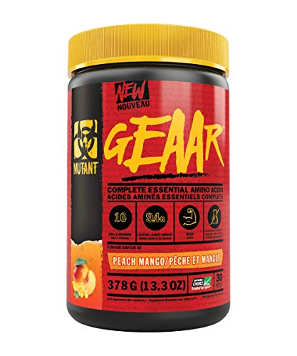 Mutant GEAAR Peach Mango vegan fermented essential amino acids for muscle growth