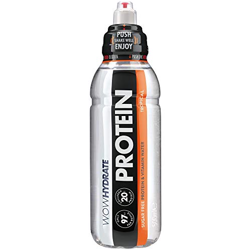 Wow Hydrate Protein Water - 12x500ml / Tropical - Protein Water Ready-to-Drinks