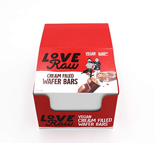 LoveRaw Vegan Cream Filled Wafer Bar - Vegan Protein Bars