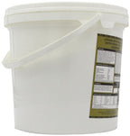 White plastic bucket with handle for NutriSport Protein plus Carbs for post exercise muscle recovery