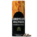 Feel Supreme Cordyceps capsules in a cylindrical package for natural health boost