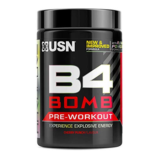 USN B4 Bomb - 300g / Cherry Punch - Pre-Workout Powder