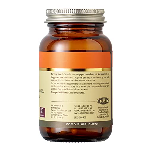 Udo’s Choice Super 8 Microbiotics - 30 Caps - Digestion Support Capsules
