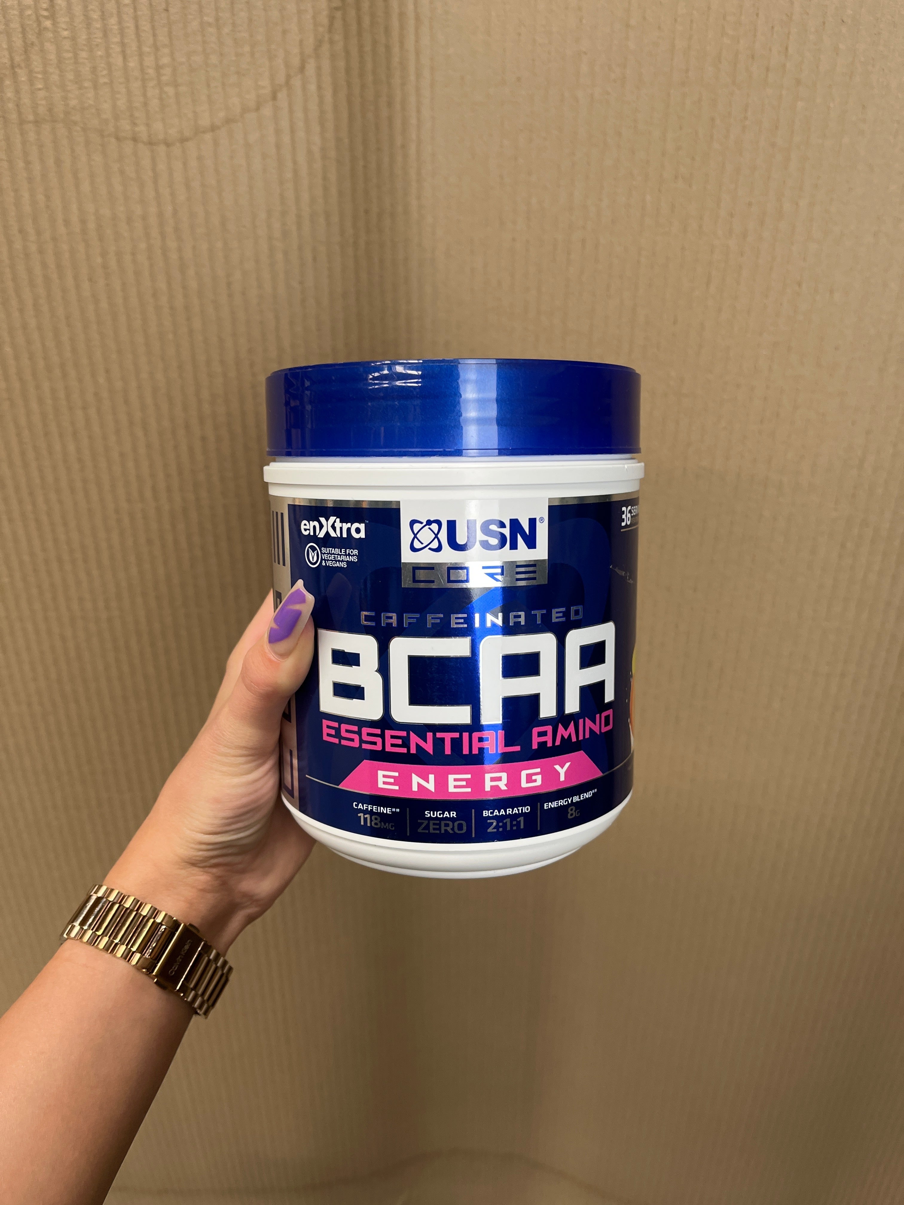 USN BCAA Power Punch Energy - 400g / Orange Mango - Amino Acids Powder