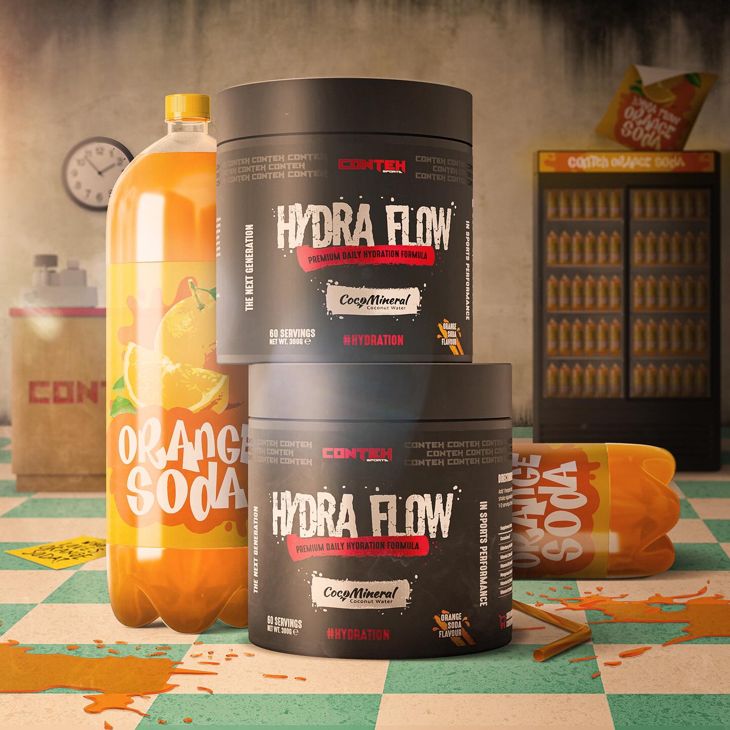 Conteh Sports Hydra Flow - Hydration Powder