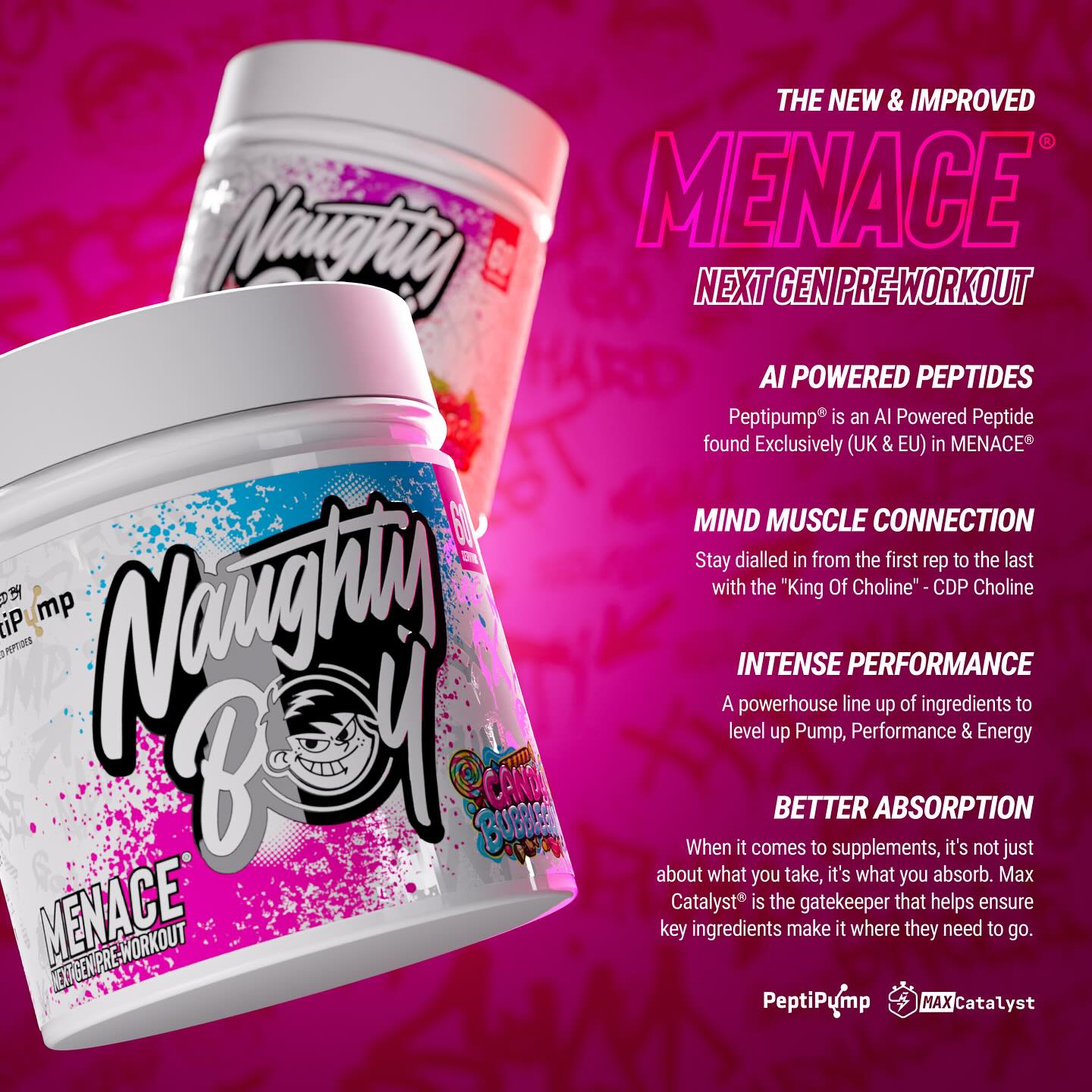 Naughty Boy Menace V2 - Pre-Workout Powder