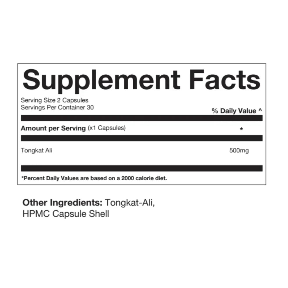 The Ten Percent Club Tongkat Ali (Informed Sport Certified) - 60 Caps - Testosterone Booster Capsules