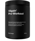 Black Vilgain Pre-Workout 2.0 tub with screw-on lid for energizing workouts