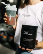 Vilgain Pre-Workout 2.0 powder and shaker bottle ready for your workout session