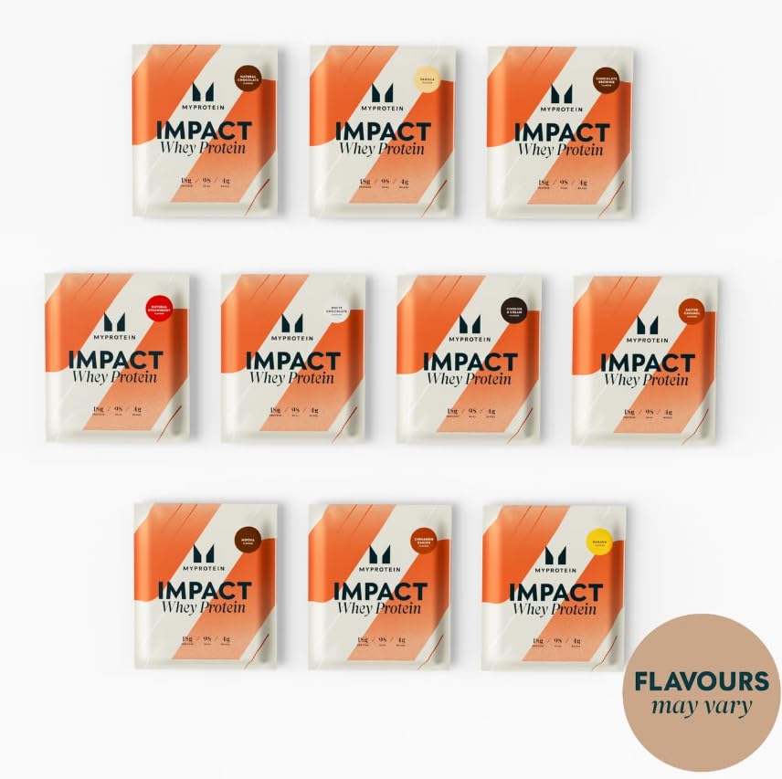 MyProtein Impact Whey Protein Sample Box - 10 x 25g Sachet / Mix - Whey Proteins